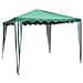 Gazebo in Acciaio con Top di copertura Verde 3 x 3 metri - Foto miniatura 2