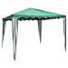 Gazebo in Acciaio con Top di copertura Verde 3 x 3 metri - Foto miniatura 1