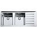 Lavello NPX621 DX 2 Vasche Gocciolatoio a Destra Dimensioni 116 x 51 cm Colore Inox Satinato Serie Neptune Plus - Foto miniatura 5