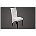 2 Pz Sedie Sala Da Pranzo In Pelle Artificiale Bianco Antico - Foto miniatura 3