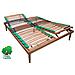 Rete Matrimoniale In Legno Di Faggio Alzata Manuale Testa Piedi Mis. 170x200 Doghe Ammortizzate E Basculanti - Foto miniatura 1