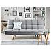 Divano Letto In Tessuto Grigio Chiaro Ingaro - Foto miniatura 11