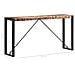 Tavolo Consolle 150x35x76 Cm In Legno Massello Di Recupero - Foto miniatura 5
