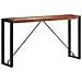 Tavolo Consolle 150x35x76 Cm In Legno Massello Di Recupero - Foto miniatura 7