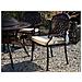 Set Di 4 Sedie Da Giardino Alluminio Marrone Scuro Manfria - Foto miniatura 3
