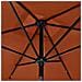 Ombrellone da Esterni con LED e Palo in Acciaio Terracotta 2x3m - Foto miniatura 3