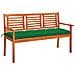 Panchina da Giardino e Cuscino 3 Posti 150cm Eucalipto Massello - Foto miniatura 1
