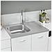 Lavello da Cucina con Scarico Argento 800x600x155 mm Acciaio - Foto miniatura 8