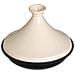 Tajine Pentola in Ceramica / Ghisa Diametro 20 cm Colore Nero e Crema - Foto miniatura 1