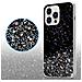 Custodia Compatibile Con Apple Iphone 13 Pro Max In Nero Con Glitter - Coperchio Protettivo In Silicone Tpu Flessibile Con Glitter Scintillanti - Foto miniatura 5