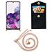 Catena Di Telefoni Cellulari Compatibile Con Samsung Galaxy A71 In Or Rosato A Perla - Coperchio Protettivo In Silicone Con Anelli D'oro, Cinturino In Corda E Custodia Staccabile - Foto miniatura 6