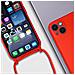 Cover Semirigida Per Iphone 13 Mini Cordino Nylon Intrecciato 80 Cm Rossa - Foto miniatura 3