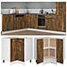 Armadietto Cucina “Lyon” Rovere Fumo 75,5x75,5x81,5 cm - Foto miniatura 2