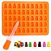 Caramella Forma Gummy Bears Silicone Arancione - Foto miniatura 1