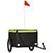 Rimorchio Da Bici Da Carico Nero E Verde 45 Kg In Ferro - Foto miniatura 2