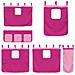 Letto A Soppalco Con Tende Bambini Rosa 80x200 Cm Massello Pino - Foto miniatura 2