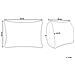 Cuscino Decorativo Lithops Cotone 30 X 50 Cm Tinta Unita Arancione - Foto miniatura 4