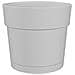 Pentola Di Fiori E Piante Di Plastica Rotonda - Serbatoio Dell'acqua - Ø 50 Cm - Bianco - Foto miniatura 1
