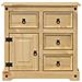 Credenza Corona 87x40x76 cm in Legno Massello di Pino - Foto miniatura 8