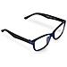 00096239 Occhiali Di Moda Unisex Rettangolo Montatura Piena Blu - Foto miniatura 2