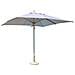 Ombrellone Da Giardino 3x4 Mt In Alluminio Con Palo Centrale Lepus - White - Foto miniatura 1