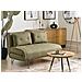 Divano Letto 2 Posti Vestfold Tessuto Verde Oliva - Foto miniatura 1