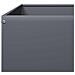 Fioriera Rialzata da Giardino Antracite 100x100x25 cm Acciaio - Foto miniatura 5