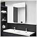 Armadietto Bagno Con Specchio E Led Antracite 60x11x80 Cm - Foto miniatura 7