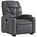 Lusso Casadino -  Poltrona Alzapersona Elettrica Reclinabile Grigio In Similpelle - Foto miniatura 3