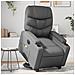 Lusso Casadino -  Poltrona Alzapersona Elettrica Reclinabile Grigio In Similpelle - Foto miniatura 8