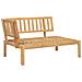 Lusso Casadino -  Divani Angolari Pallet Da Giardino 2pz Legno Massello Di Acacia - Foto miniatura 2