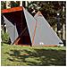 Tenda Familiare Tipi 6 Persone Grigia e Arancione Impermeabile - Foto miniatura 1
