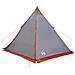Tenda Familiare Tipi 6 Persone Grigia e Arancione Impermeabile - Foto miniatura 8