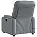 Poltrona Massaggiante Reclinabile Grigia in Similpelle - Foto miniatura 5