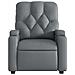 Poltrona Massaggiante Reclinabile Grigia in Similpelle - Foto miniatura 8
