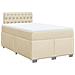 Giroletto a Molle con Materasso Crema 120x190 cm in Tessuto - Foto miniatura 1