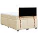 Giroletto a Molle con Materasso Crema 120x190 cm in Tessuto - Foto miniatura 6