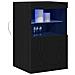 Mobile con luci LED Rovere Nero 41x37x67 cm - Foto miniatura 3