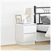 Comodini con luci LED 2 pcs Bianco 39x34.5x50 cm - Foto miniatura 2