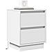 Comodini con luci LED 2 pcs Bianco 39x34.5x50 cm - Foto miniatura 3