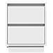 Comodini con luci LED 2 pcs Bianco 39x34.5x50 cm - Foto miniatura 8