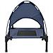 Letto per Cani Rialzato Blu Navy Acciaio, Tessuto 76 x 62 x 70.5 cm - Foto miniatura 5