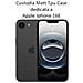 Custodia Tpu Silicone Cover Case Per Apple Iphone 16e Black - Foto miniatura 2