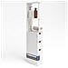 Mobile Bagno Alto Salvaspazio In Legno Con 3 Cassetti E 2 Ripiani 33x15x136cm - Foto miniatura 1