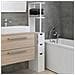 Mobile Bagno Alto Salvaspazio In Legno Con 3 Cassetti E 2 Ripiani 33x15x136cm - Foto miniatura 3