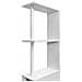 Mobile Bagno Alto Salvaspazio In Legno Con 3 Cassetti E 2 Ripiani 33x15x136cm - Foto miniatura 4