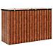 Scatola di Stoccaggio per Giardino Marrone 214 x 82 x 132 cm - Foto miniatura 9