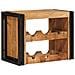 Portabottiglie 100 x 45 x 33 cm Legno di Mango Grezzo Massiccio - Foto miniatura 1