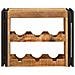 Portabottiglie 100 x 45 x 33 cm Legno di Mango Grezzo Massiccio - Foto miniatura 4