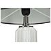 Lampada Da Tavolo Bright Three In Vetro Bianco E Grigio Con Paralume In Tessuto — Ø 32,5 Cm - Foto miniatura 4